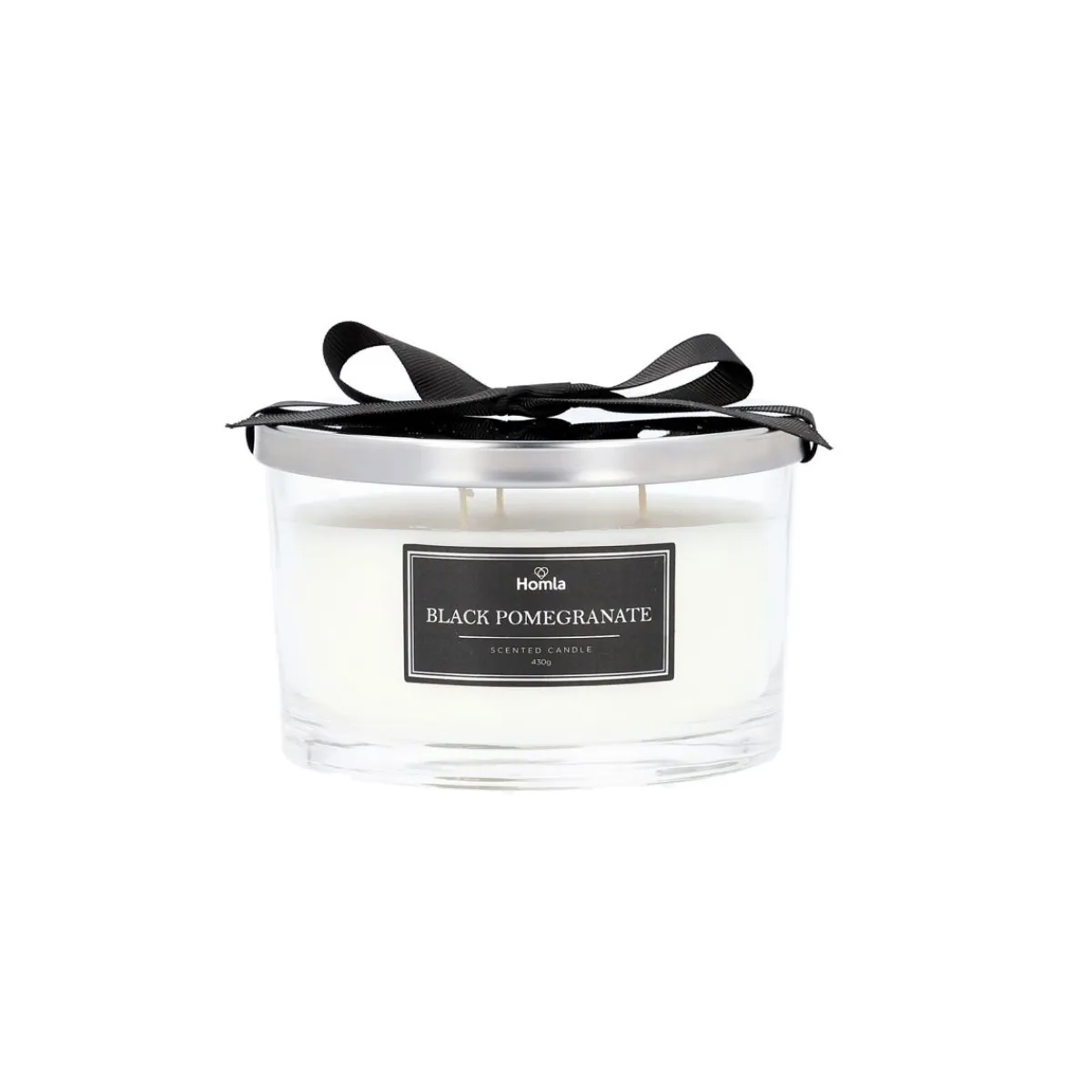 HOMLA Swieca Zapachowa Moon Black Pomegranate 430 G Przezroczysty Best