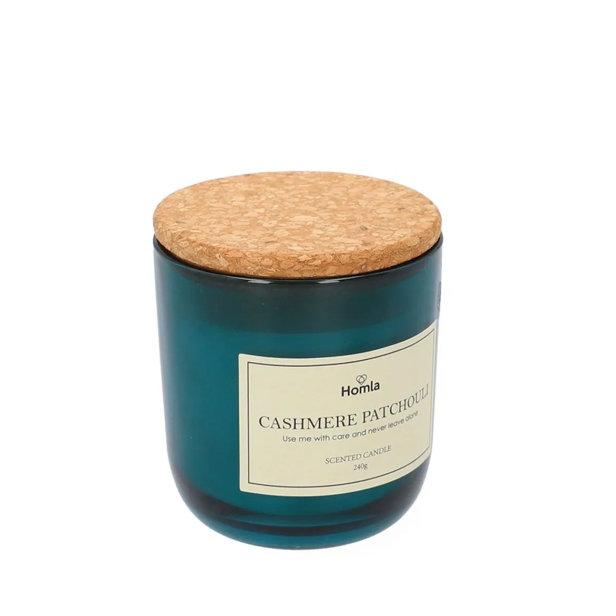 HOMLA Swieca Zapachowa Verde Cashmere Patchouli 240 G Zielony