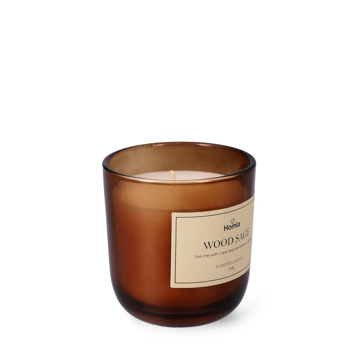 HOMLA Swieca Zapachowa Verde Wood Sage 240 G Brazowy Clearance