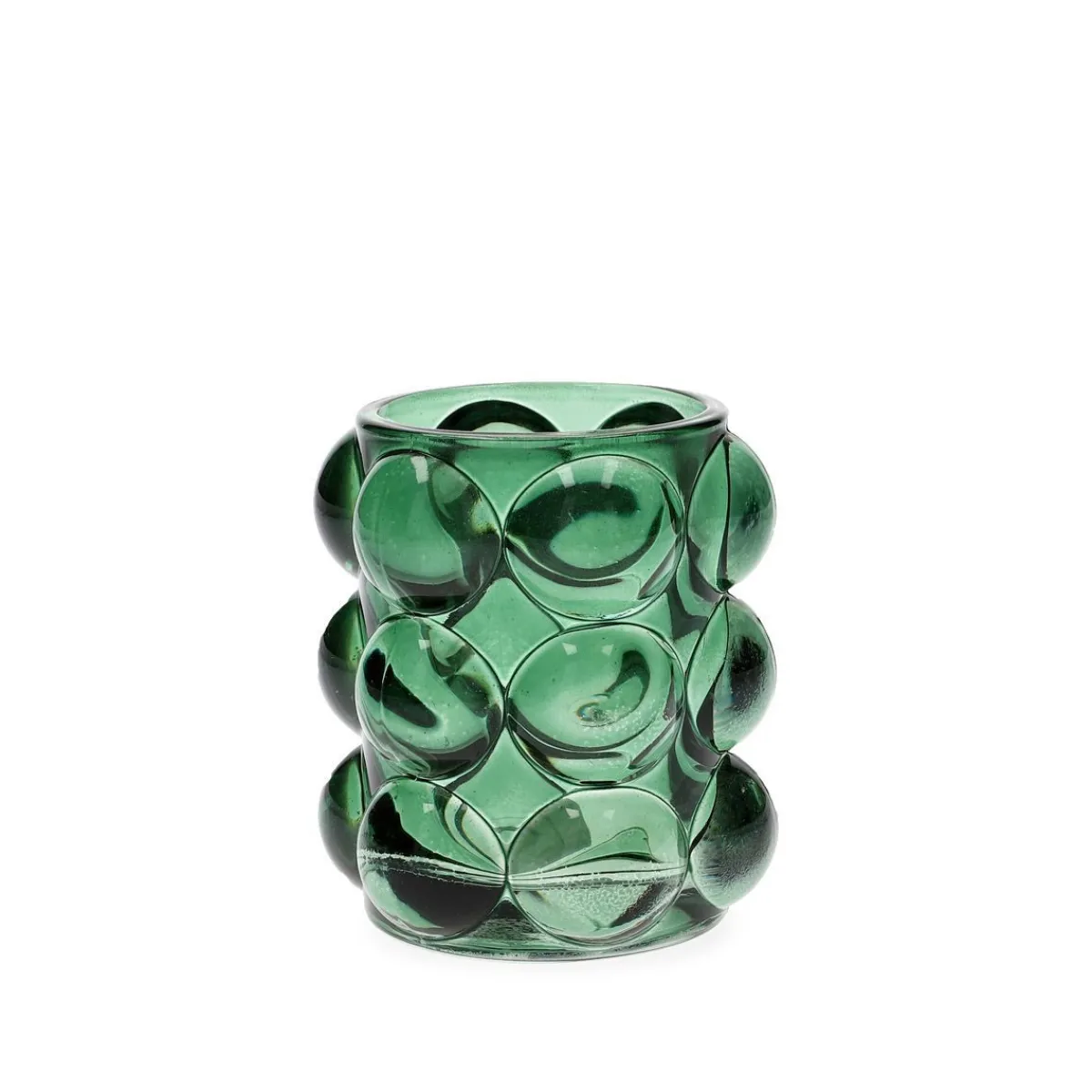 HOMLA Swiecznik Bubble 9X9,5 Cm Zielony Outlet