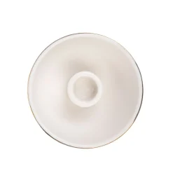 HOMLA Swiecznik Kania Ceramiczny Ecru 11X5 Cm Bialy Online