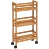 5FIVE SIMPLY SMART Szafka Bambou Na Kolkach 36X74 Cm Naturalny Hot