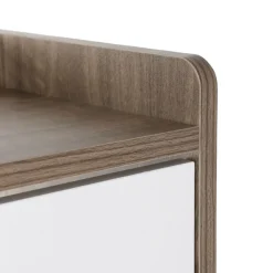HOMLA Szafka Na Buty Eira Z Bialymi Frontami 60X24X114 Cm New