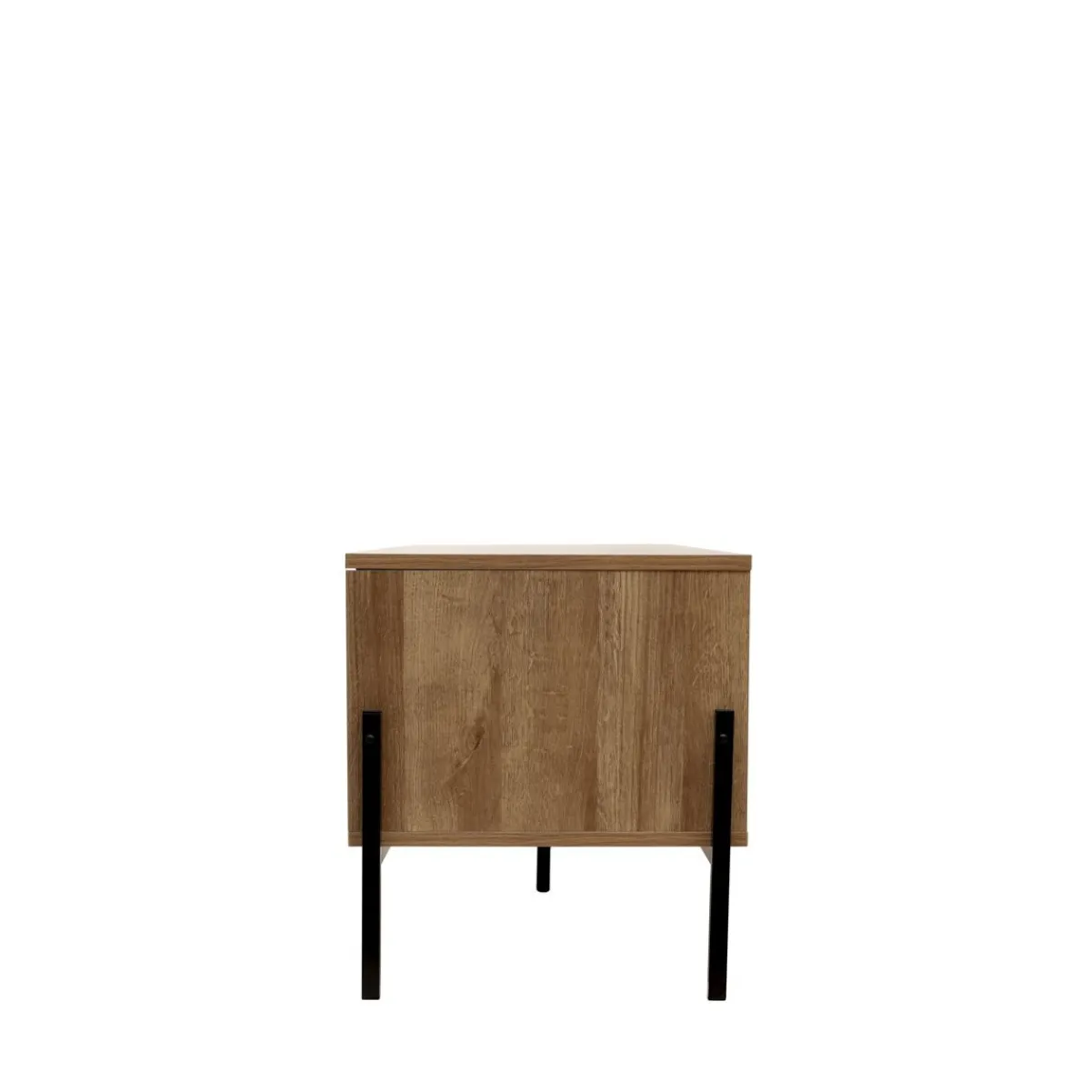 HOMLA Szafka Rtv Haga Z Rattanem I Z Metalowymi Nogami 140X40X44 Cm Naturalny Clearance