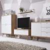 HOMLA Szafka Rtv Primo! Dab Riviera 107X50X40 Cm Bialy Clearance