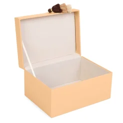 HOMLA Szkatulka Mela Z Eko Skory Brazowa 23X16,5X12,5 Cm Brazowy New