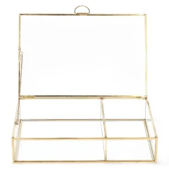 HOMLA Szkatulka Na Bizuterie Grazia Zlota 23X15X5 Cm Zloty New