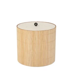 HOMLA Szkatulka Na Bizuterie Loma Bambusowa 12X12 Cm Naturalny Hot