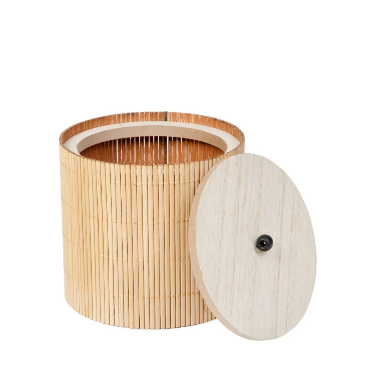 HOMLA Szkatulka Na Bizuterie Loma Bambusowa 12X12 Cm Naturalny Hot
