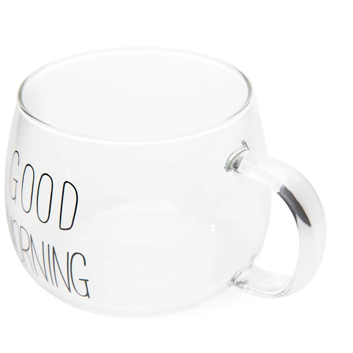 HOMLA Szklanka Good Morning Z Uchem 0,4 L Przezroczysty Best