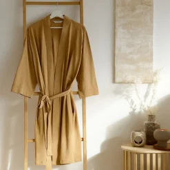 HOMLA Szlafrok Pelly Bawelniany Musztardowy One Size Hot