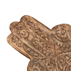 HOMLA Taca Dekoracyjna Hamsa Z Drewna Mango 15X10X2 Cm Naturalny Outlet