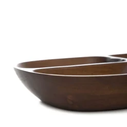HOMLA Taca Mooka Akacjowa 3 Przegrody 31X17,5Cm Discount