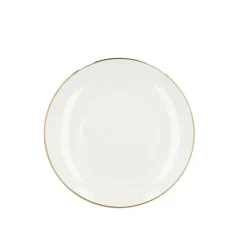 HOMLA Talerz Auro Deserowy Ze Zlota Obwodka 19 Cm Bialy Online