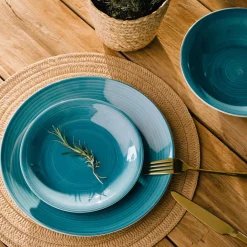 HOMLA Talerz Oblan Gleboki 21Cm Niebieski Hot