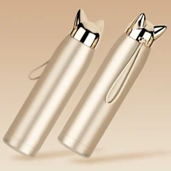 HOMLA Termos Foxy Z Uszami 0,32 L Zloty Hot