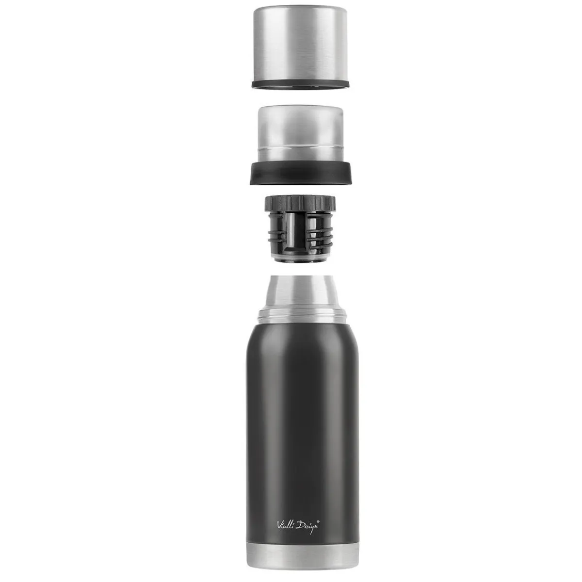 VIALLI DESIGN Termos Fuori Turystyczny 1 L Czarny Best