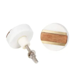 HOMLA Uchwyty Do Mebli Hant Metalowe Z Marmurem 3,7X3,7 Cm Outlet