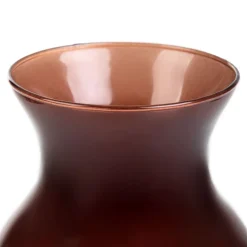 HOMLA Wazon Ambros Szklany Brazowy 13X12X20 Cm New