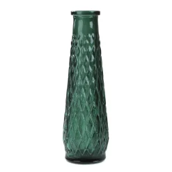 HOMLA Wazon Archie Szklany Zielony 6,5X22 Cm