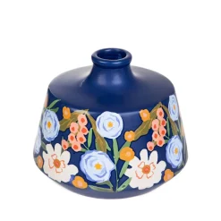 HOMLA Wazon Floral Aura W Kwiaty Granatowy 16X16X13,5 Cm Clearance