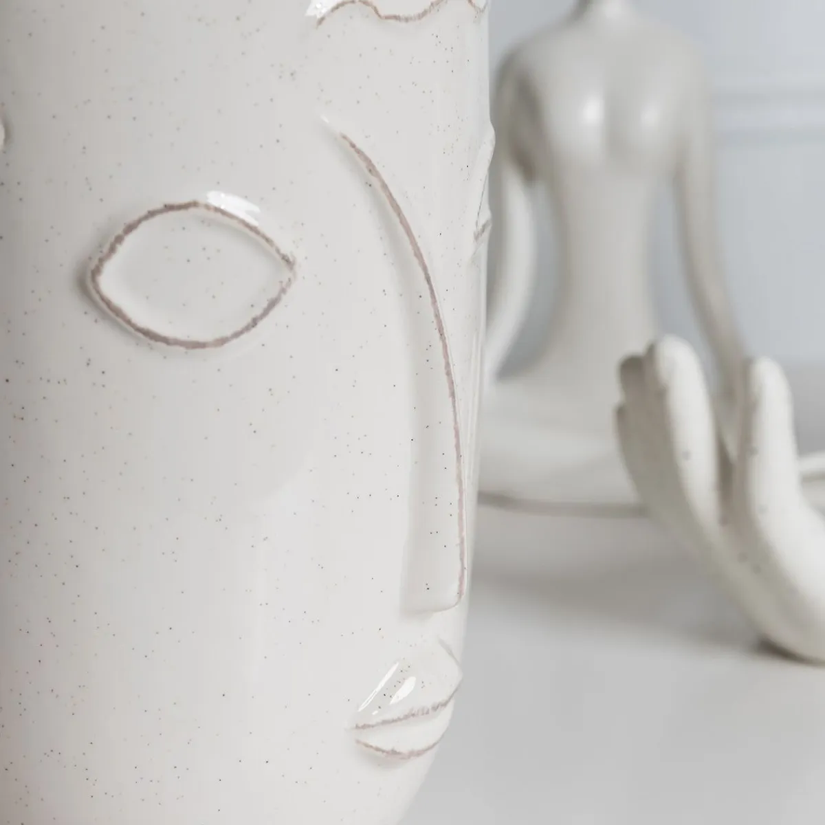 HOMLA Wazon Muka Ceramiczny 11.8X17 Cm Bialy Sale
