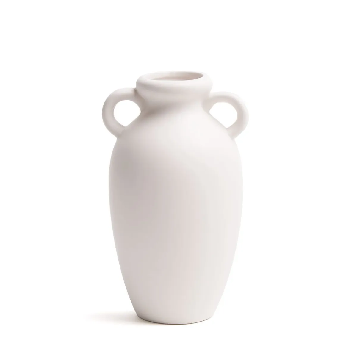 HOMLA Wazon Nera Ceramiczny Z Uchwytami 12X11X20 Ecru Sale