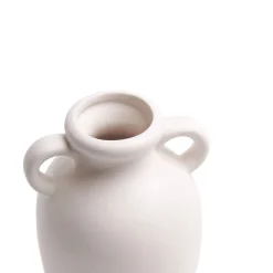HOMLA Wazon Nera Ceramiczny Z Uchwytami 12X11X20 Ecru Sale