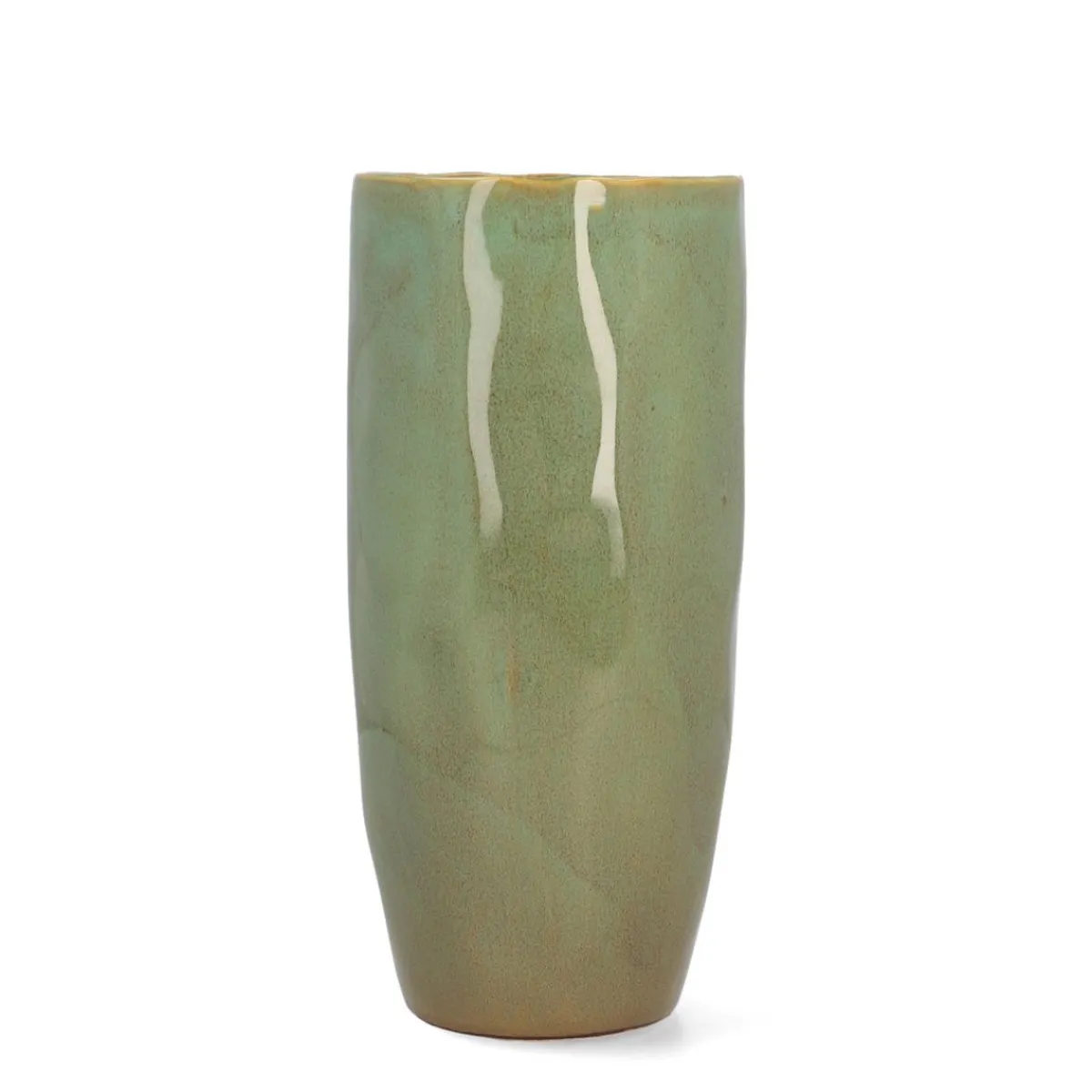 HOMLA Wazon Rona Ceramiczny 10X10X24 Cm Zielony Discount