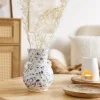 HOMLA Wazon Serena Z Uszami W Niebieskie Plamki 15,5X14X20 Cm Online