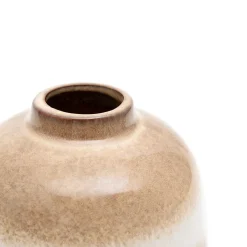 HOMLA Wazon Soleto Ceramiczny Bezowy 15,5X15,5X22 Cm Clearance