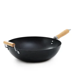 HOMLA Wok Sydney Z Drewniana Raczka 32 Cm Czarny Best