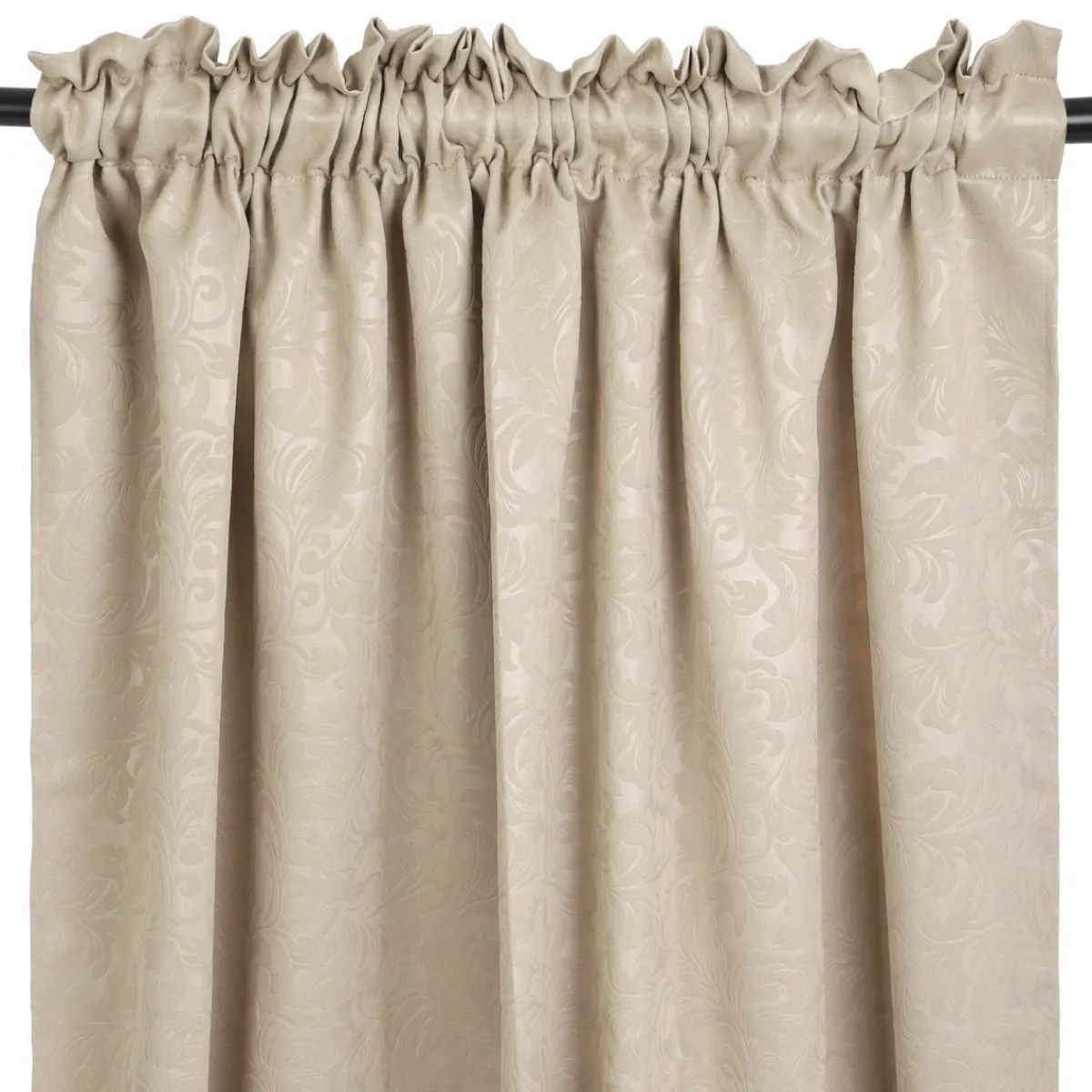 HOMLA Zaslona Elisi Z Wytlaczanym Wzorem Bezowa 140X250 Cm Outlet