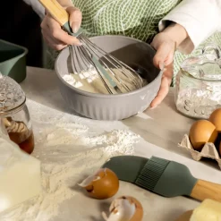 HOMLA Zestaw Easy Cook Misek Z Pokrywkami 4 Szt Szary