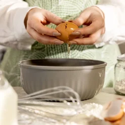 HOMLA Zestaw Easy Cook Misek Z Pokrywkami 4 Szt Szary