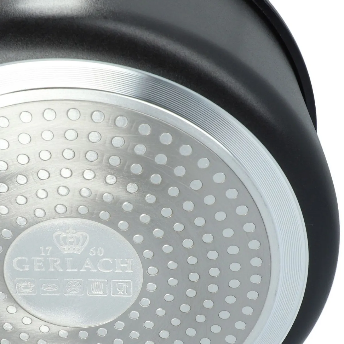GERLACH Zestaw Garnków Smart Aluminiowych Z Raczka 4El. Czarny Hot