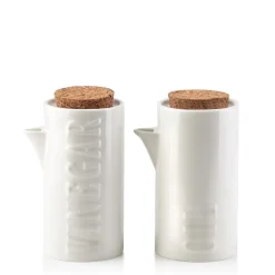 COOKINI Zestaw Karafek Modern Life Porcelanowych 2X200 Ml Bialy Best