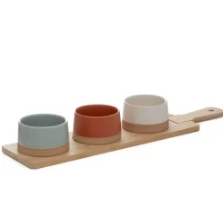 HOMLA Zestaw Miseczek Comida Z Podstawka 48X12 Cm Online
