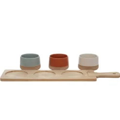 HOMLA Zestaw Miseczek Comida Z Podstawka 48X12 Cm Online