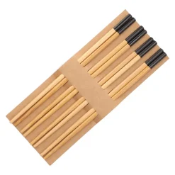 HOMLA Zestaw Paleczek Sushi Bambusowych Ch 4 Kpl. Czarny New