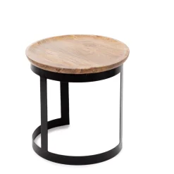 HOMLA Zestaw Stolikow Kawowych Harvey Drewnianych 53X51/43X43 Cm Naturalny Clearance