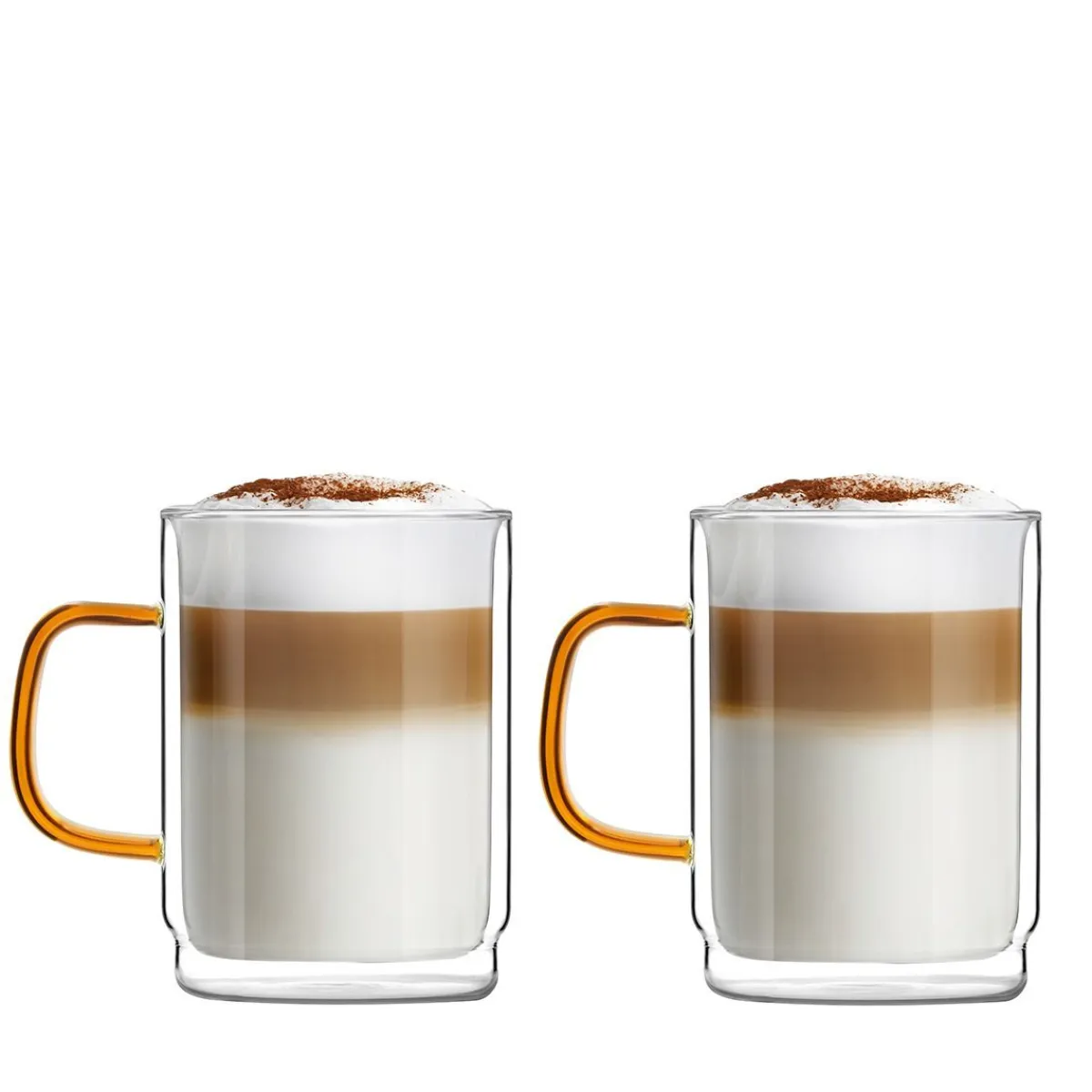 VIALLI DESIGN Zestaw Szklanek Amber Z Podwojna Scianka 2 Szt. 350 Ml Przezroczysty Discount