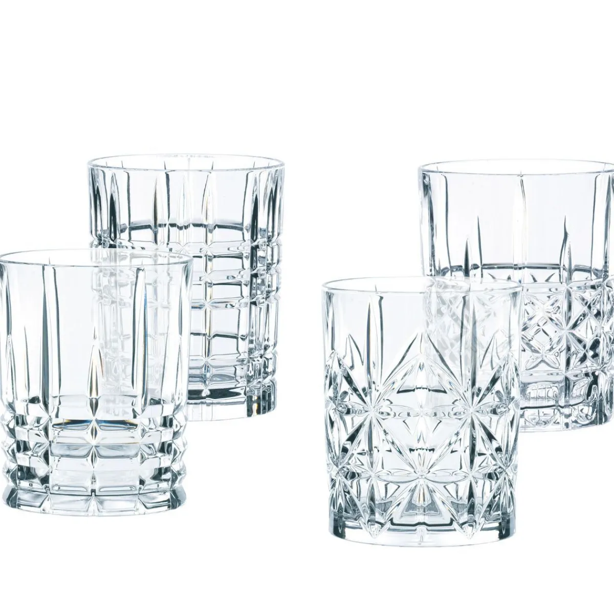 NACHTMANN Zestaw Szklanek Highland Do Whisky Tumbler 4 Szt. 0,345 L Przezroczysty New