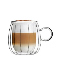 VIALLI DESIGN Zestaw Szklanek Tulip Z Podwojna Scianka 2 Szt. 250 Ml Przezroczysty Sale