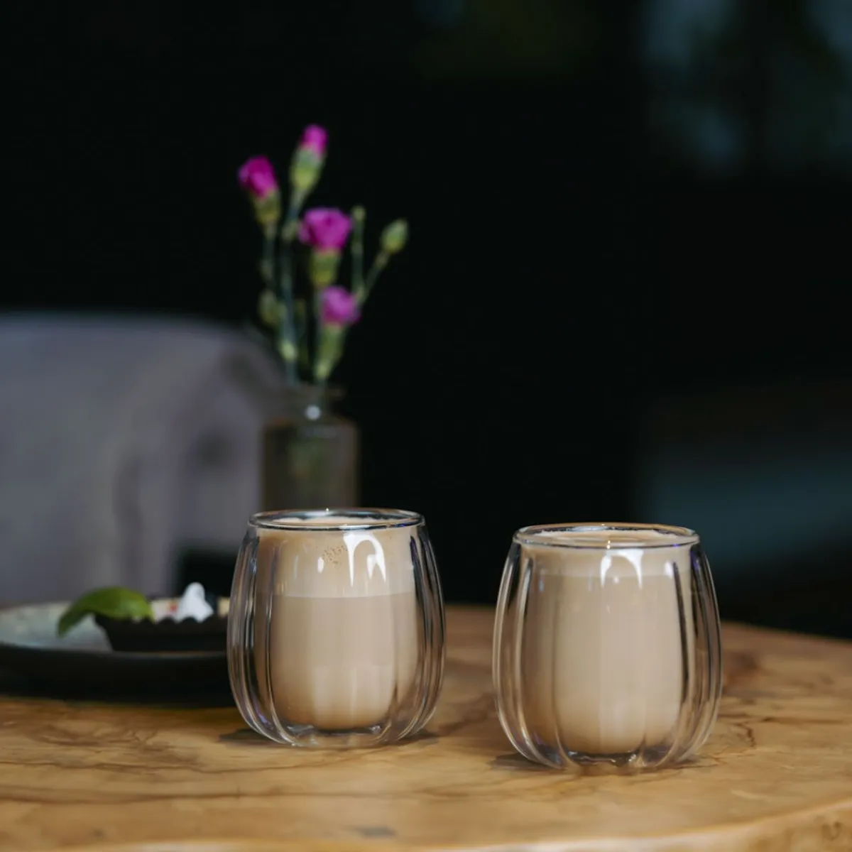 VIALLI DESIGN Zestaw Szklanek Tulip Z Podwojna Scianka 2 Szt. 250 Ml Przezroczysty Online