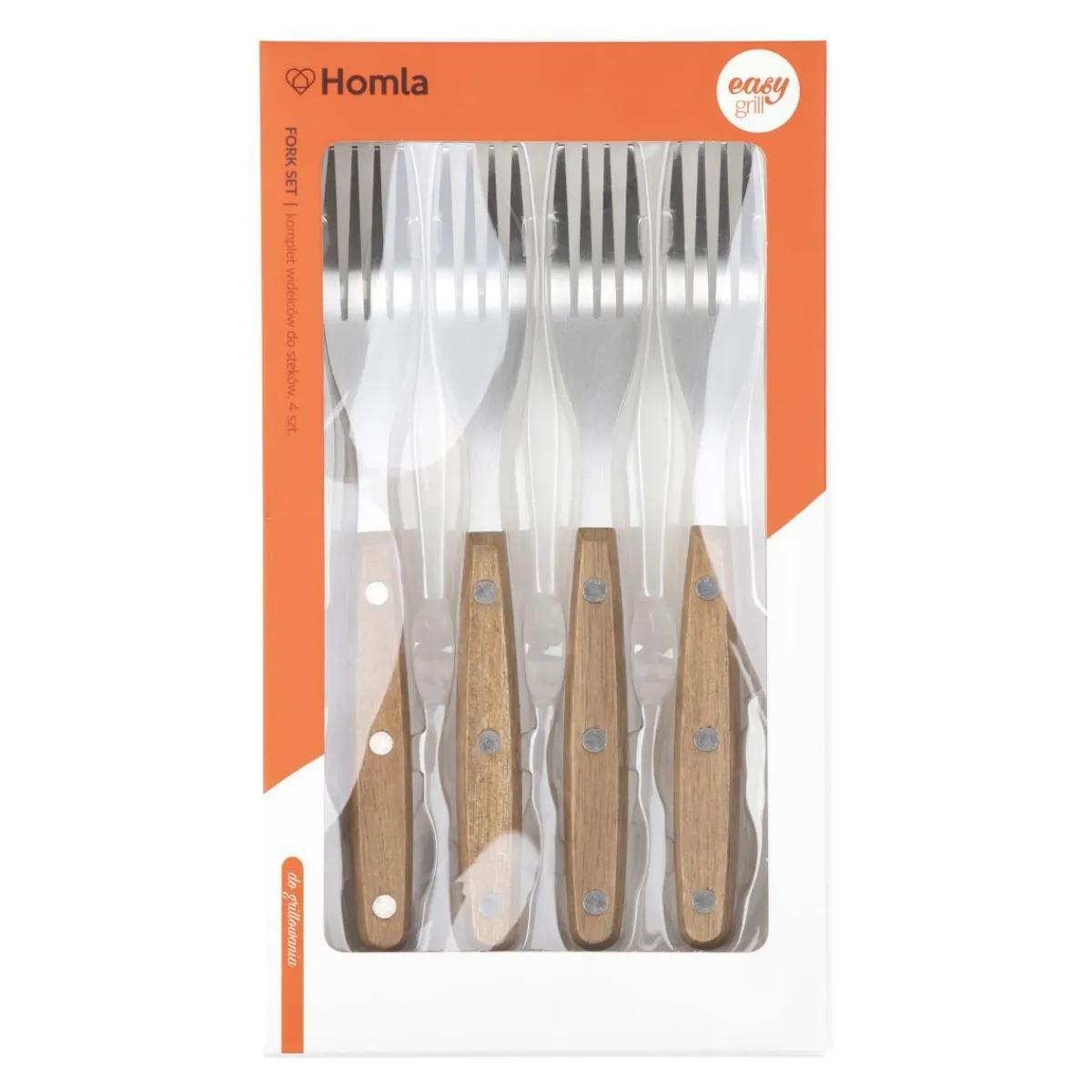 HOMLA Zestaw Widelcow Easy Grill Do Stekow 4 Szt. Sale