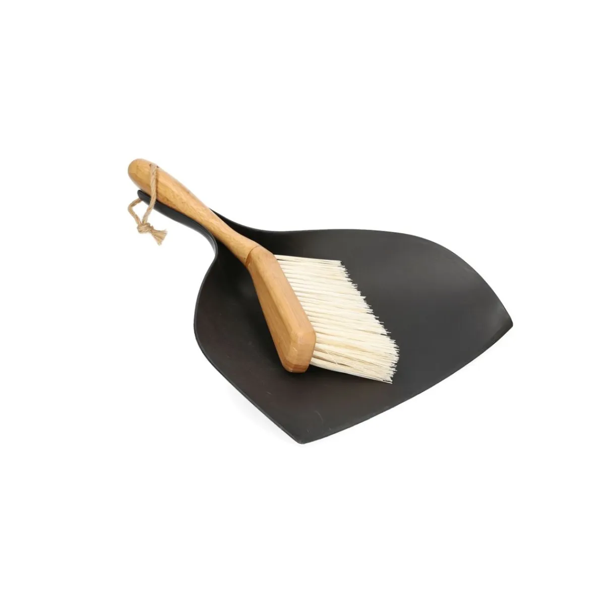 HOMLA Zmiotka Bambou I Szufelka Mala Czarna 29X19 Cm Czarny Discount