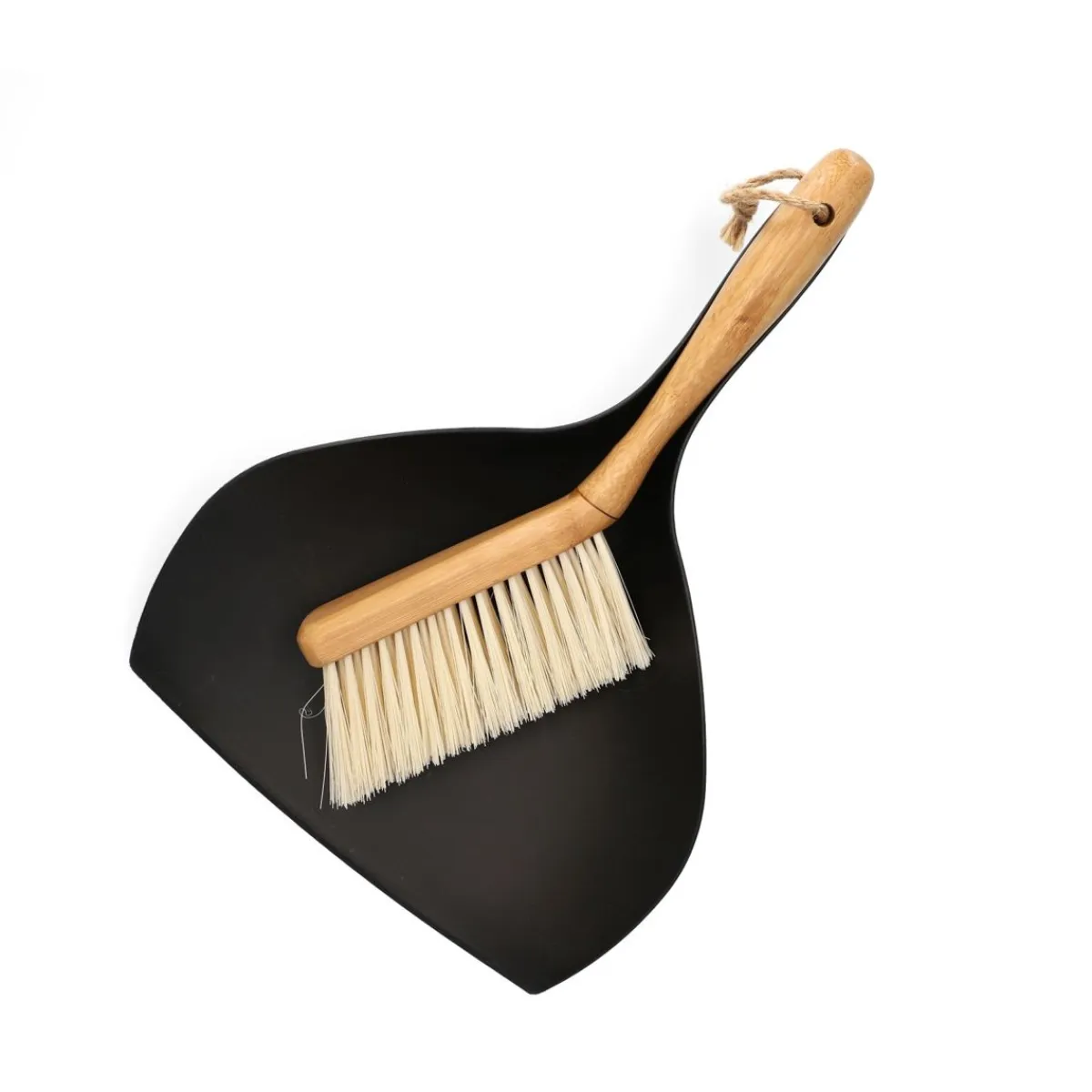 HOMLA Zmiotka Bambou I Szufelka Mala Czarna 29X19 Cm Czarny Discount