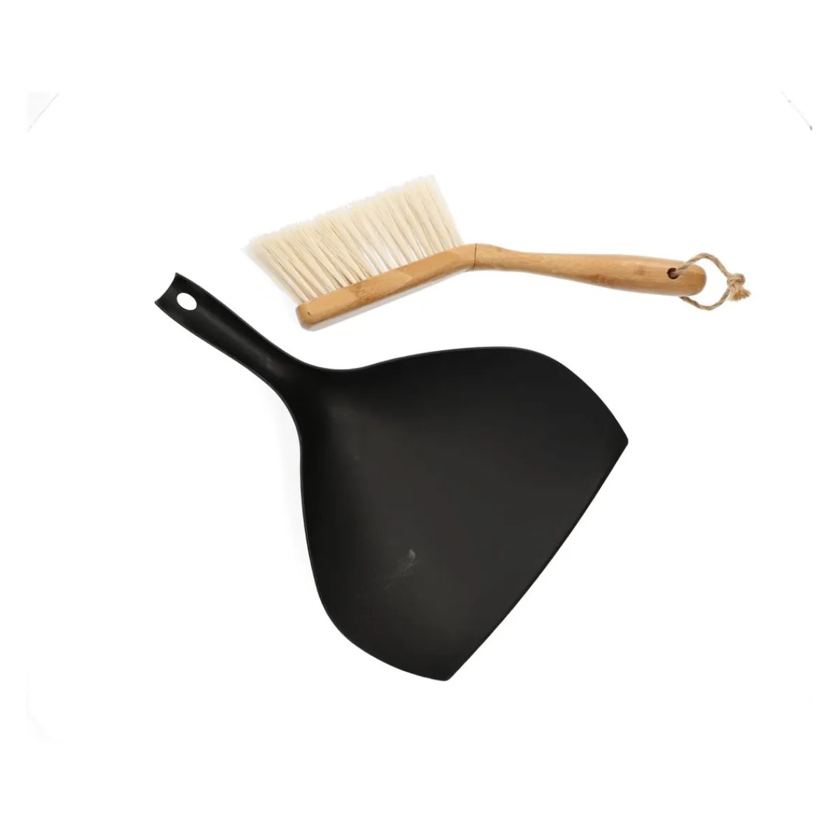 HOMLA Zmiotka Bambou I Szufelka Mala Czarna 29X19 Cm Czarny Discount