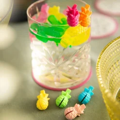 HOMLA Znaczniki Rithi Summer Do Kubkow I Kieliszkow Ananas 6 Szt. Wielokolorowy